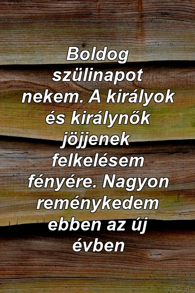 Boldog szülinapot nekem. A királyok és királynők jöjjenek felkelésem fényére. Nagyon reménykedem ebben az új évben