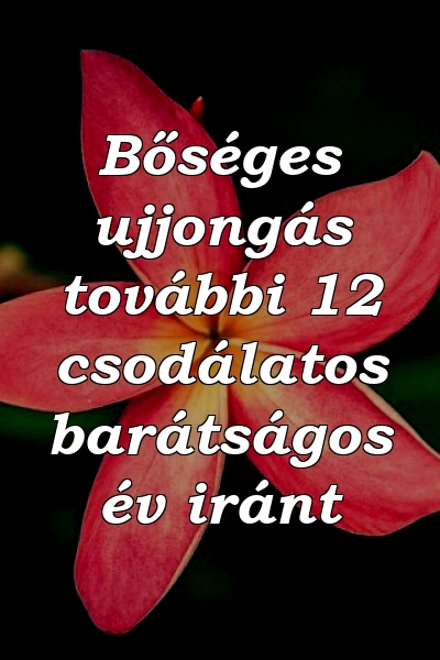 Bőséges ujjongás további 12 csodálatos barátságos év iránt