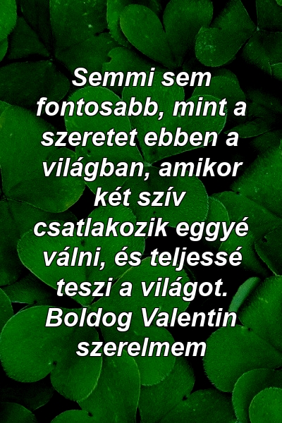 Semmi sem fontosabb, mint a szeretet ebben a világban, amikor két szív csatlakozik eggyé válni, és teljessé teszi a világot. Boldog Valentin szerelmem